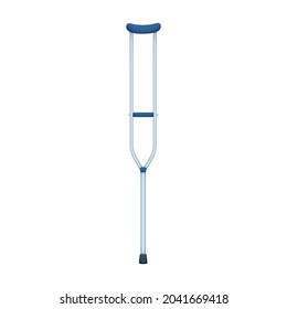 Crutch vector cartoon icon. Vector illustration crutch on white background. Isolated cartoon illustration icon of bandage .