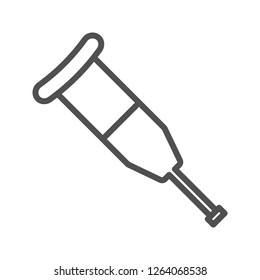 Crutch Vector Icon