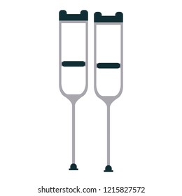 Crutches handicap symbol