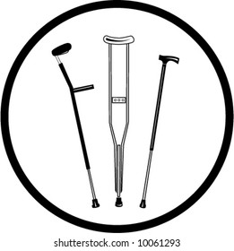 crutches icon