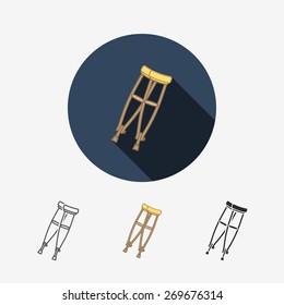 Crutches icon