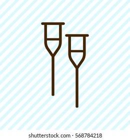 Crutches icon