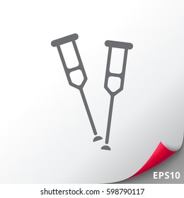Crutches icon