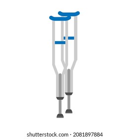 crutches  icon design template vector isolated illustration