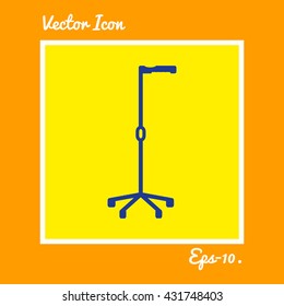 Crutches Icon. Eps-10.