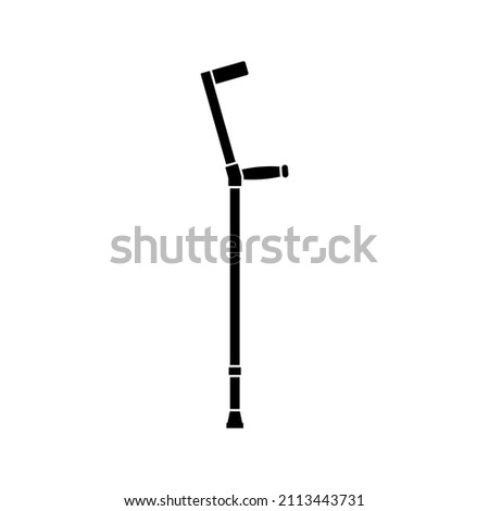 Crutches Icon. Crutches Equipment sign. vector illustration