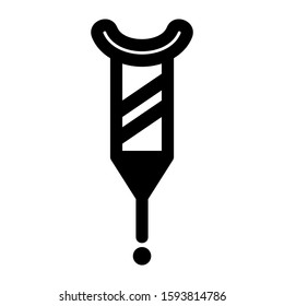 crutches icon isolated sign symbol vector illustration - high quality black style vector icons
