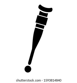 crutches icon isolated sign symbol vector illustration - high quality black style vector icons
