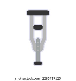 Crutches icon. sign for mobile concept and web design. vector illustration