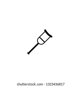 crutches icon vector