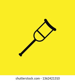 crutches icon vector