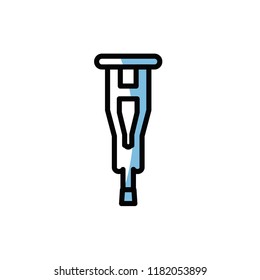 crutches icon vector design. icon vector modern style