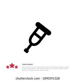 crutches icon. Vector illustration EPS 10.