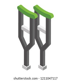 Crutches for mobility aid 
