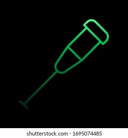 Crutches nolan icon. Simple thin line, outline vector of medical icons for ui and ux, website or mobile application