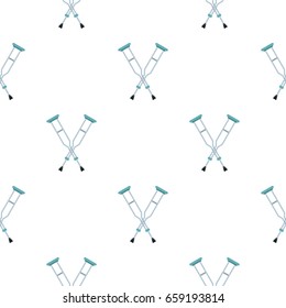 Crutches pattern seamless for any design vector illustration