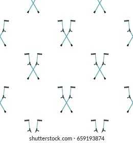 Crutches pattern seamless for any design vector illustration