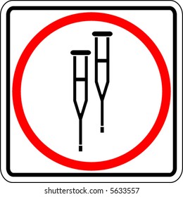 crutches sign