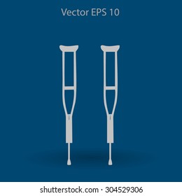 Crutches vector illustration