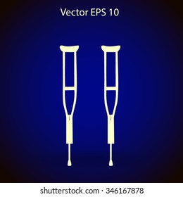Crutches vector illustration