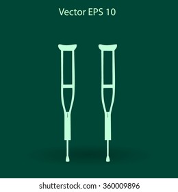 Crutches vector illustration