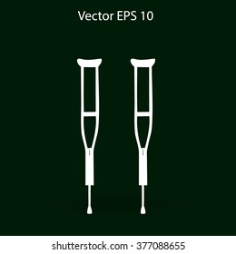 Crutches vector illustration