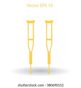Crutches vector illustration