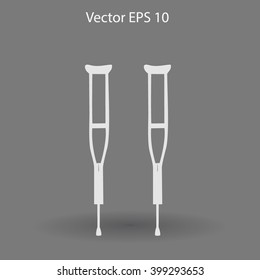 Crutches vector illustration