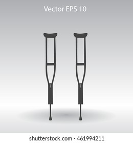 Crutches vector illustration