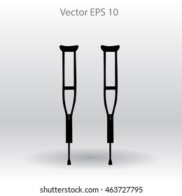 Crutches vector illustration