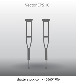 Crutches vector illustration