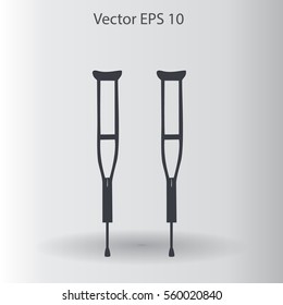 Crutches vector illustration