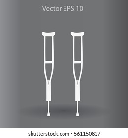 Crutches vector illustration