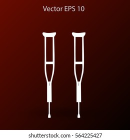 Crutches vector illustration
