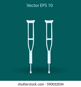 Crutches vector illustration