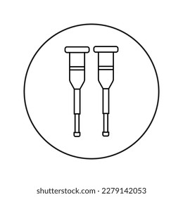 Schneidet das lineare Vektorsymbol. Orthopädie, Medizin