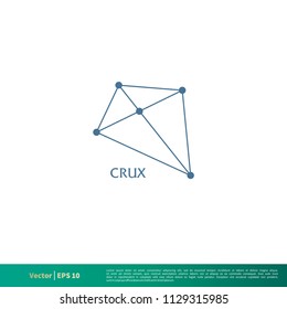 Crux - Constellation Star Icon Vector Logo Template Illustration Design. Vector EPS 10.