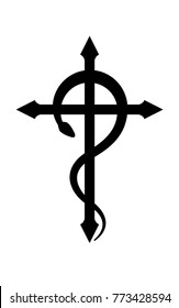 Antichrist Cross Tattoo - 101 Best Cross Tattoos For Men Cool Design Ideas 2021 Guide : Buy black religion goth sister evil cross tattoo occult nun pullover hoodie: