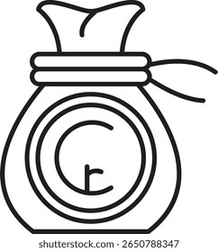 Design de ícone de estilo preenchido cruzeiro