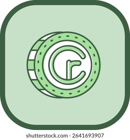 Cruzeiro Line vector Icon Design