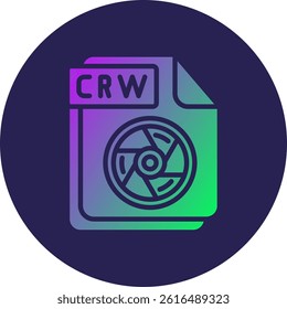 CRW Glyph Circle Gradient Icon
