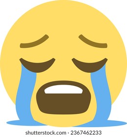 cry Emoji logo vector icon