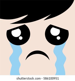 Similar Images, Stock Photos & Vectors of sad face - 597574229