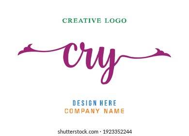 CRY lettering logo is simple, easy to understand and authoritative