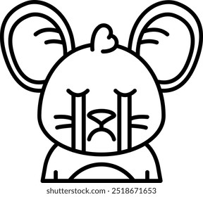 Cry Line, Vektordesign des Symbols