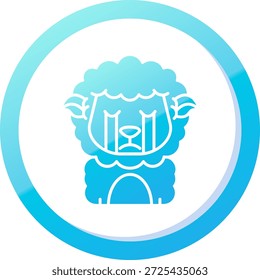 Cry Line vector Icon Design