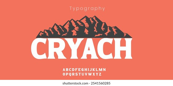 Cryach jumpy font. Birthday invitations, playful .Joyful groovy lowercase and uppercase typeset. Vector type set