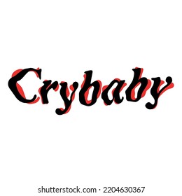 crybaby vector ilustración aislada