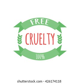 Cryelty free label or logo