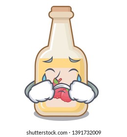 Crying apple cider in the character shape